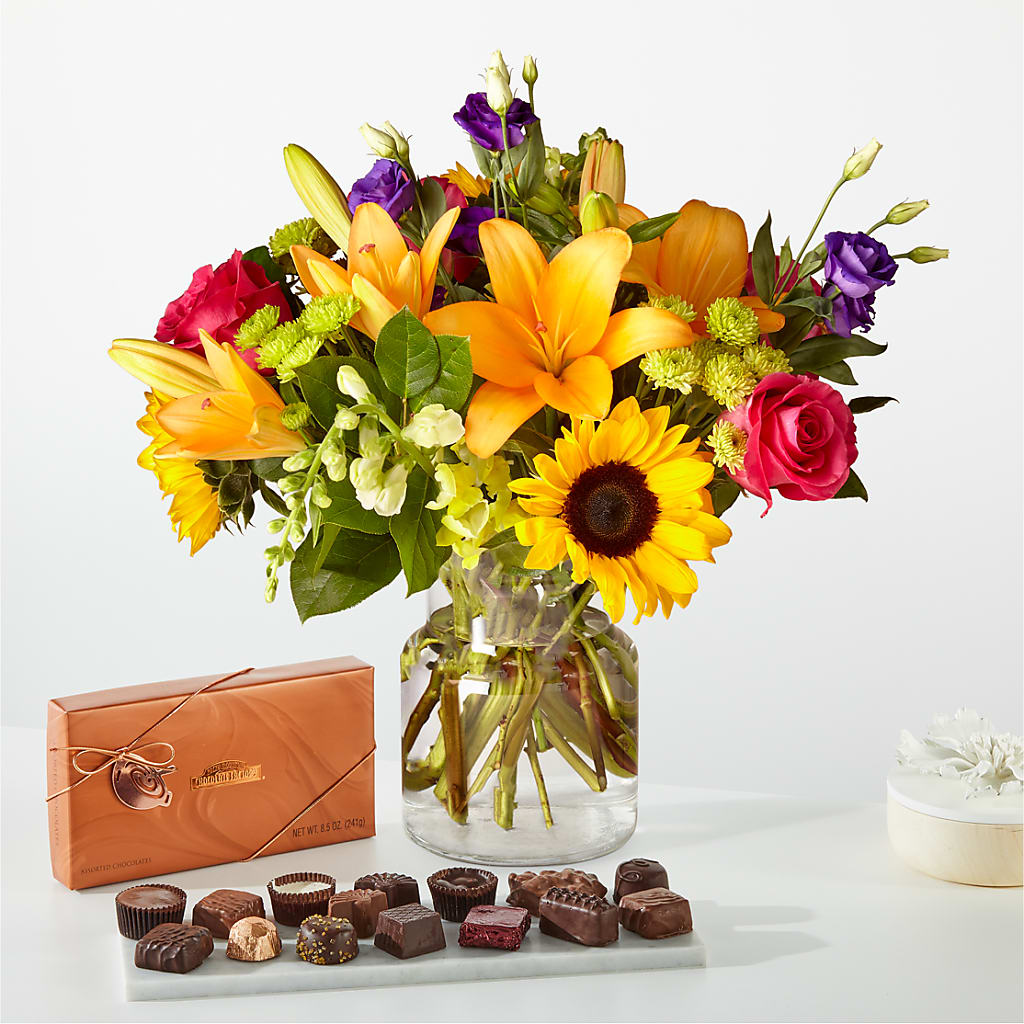 Best Day Bouquet and Chocolate Bundle – Coatesville Flower Shop, Coatesville PA