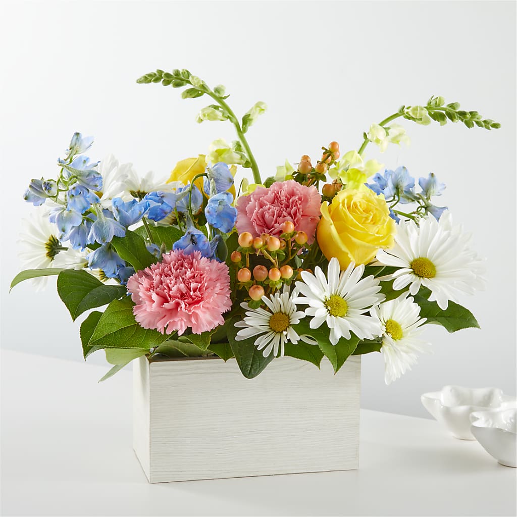 Sun Salutation Box Bouquet – Coatesville Flower Shop, Coatesville PA