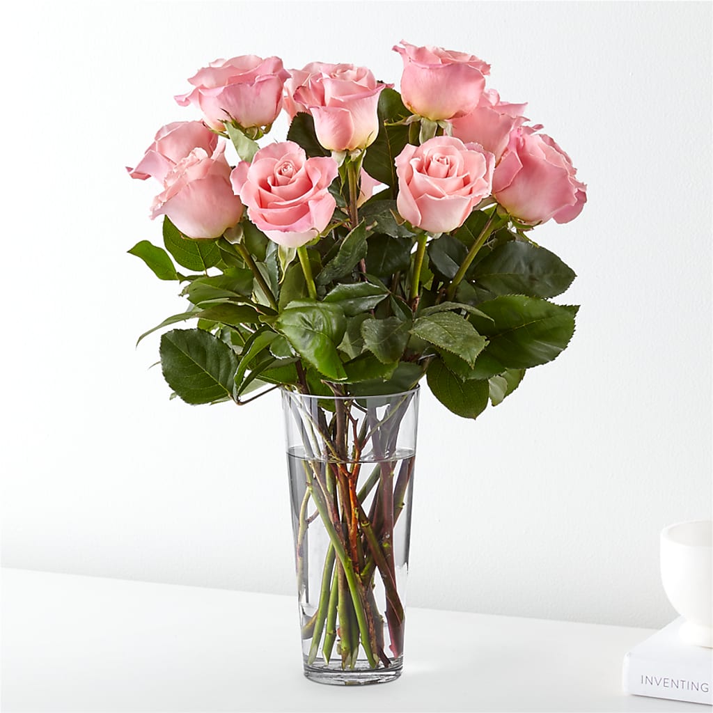 Long Stem Pink Rose Bouquet – Coatesville Flower Shop, Coatesville PA