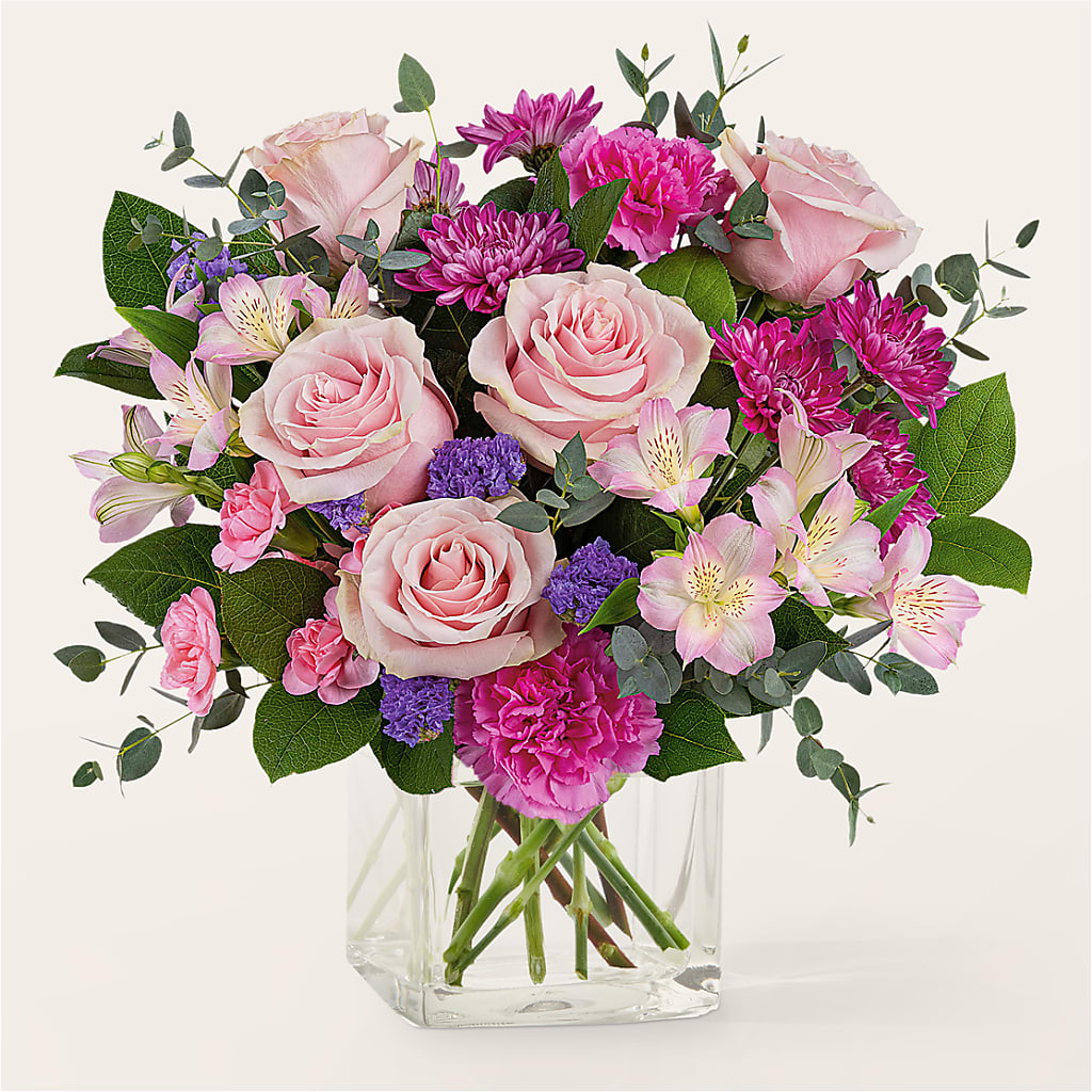 Rosy Radiance Bouquet – Coatesville Flower Shop, Coatesville PA