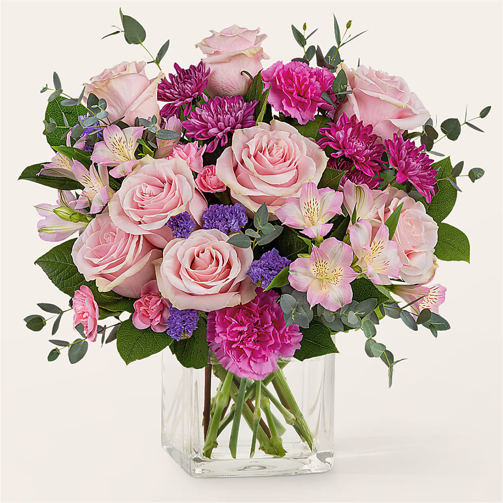 Rosy Radiance Bouquet – Coatesville Flower Shop, Coatesville PA