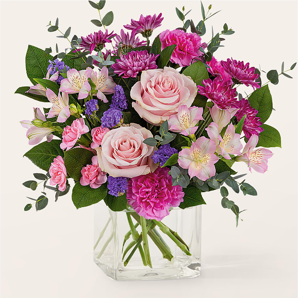 Rosy Radiance Bouquet – Coatesville Flower Shop, Coatesville PA