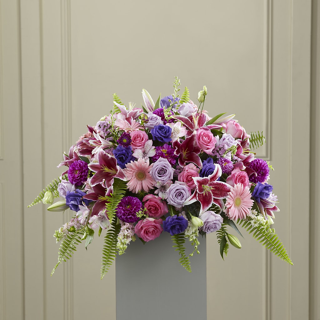 Fare Thee Well Pedestal – Coatesville Flower Shop, Coatesville PA