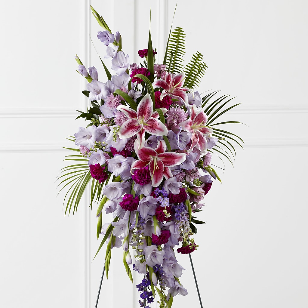Tender Touch Standing Spray – Coatesville Flower Shop, Coatesville PA