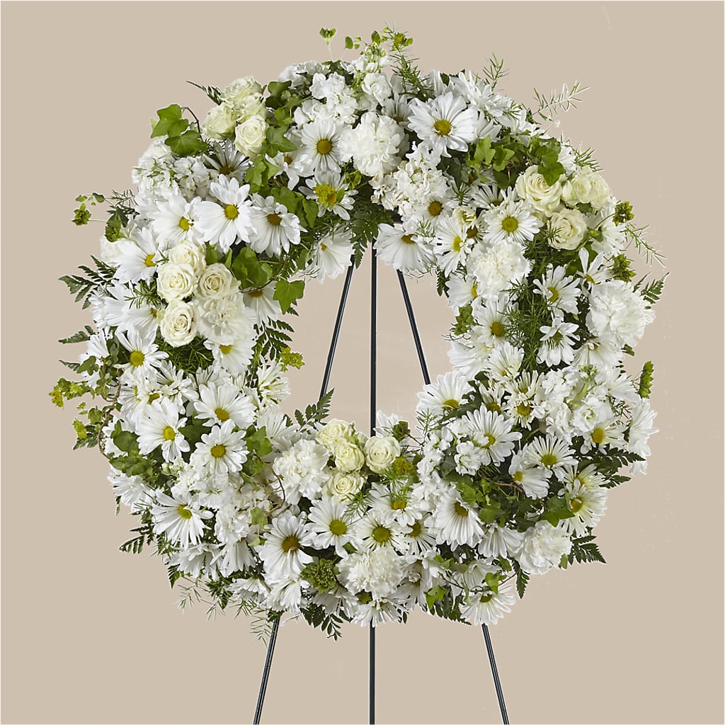 Faithful Wishes Wreath – Coatesville Flower Shop, Coatesville PA