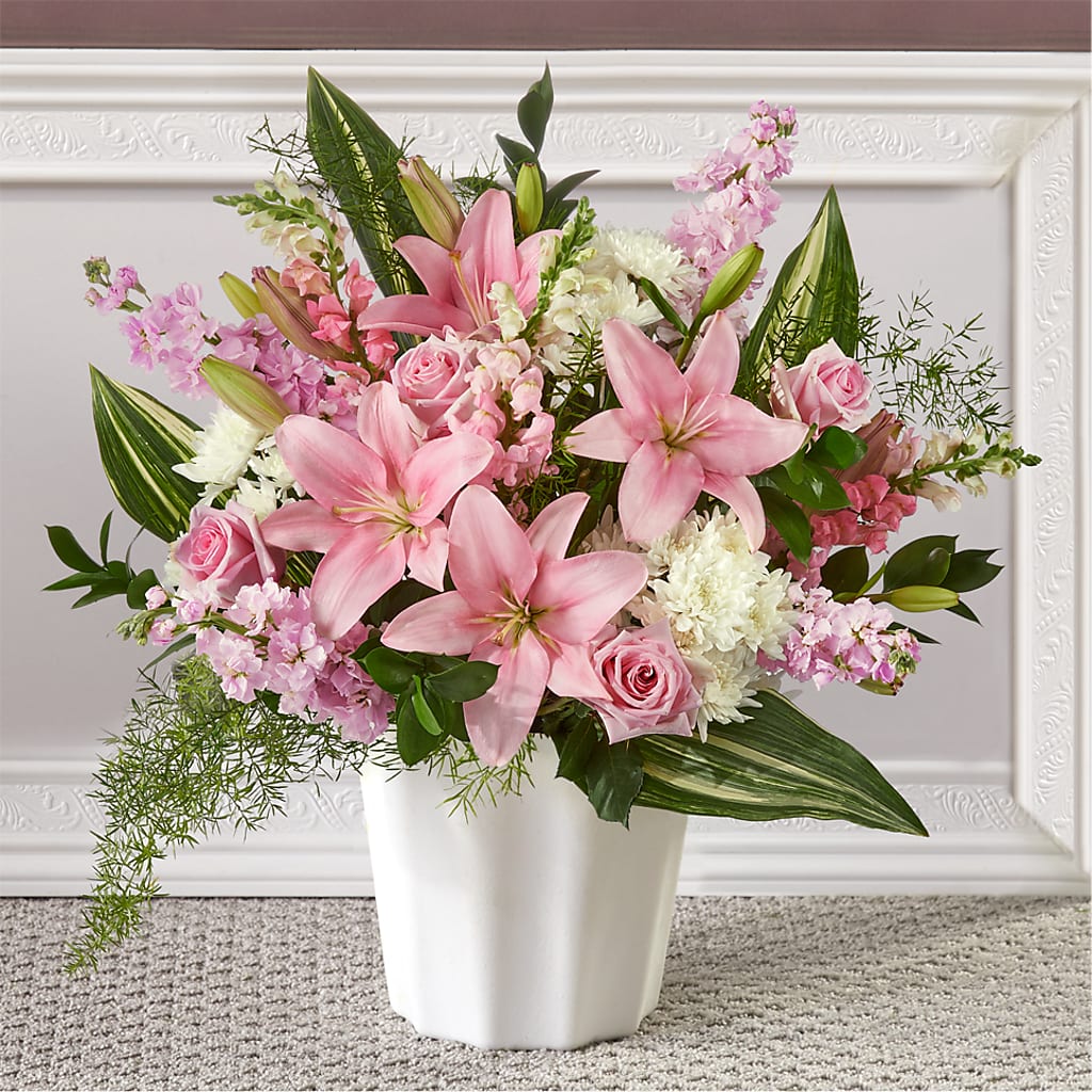 Simply Serene Floor Basket – Coatesville Flower Shop, Coatesville PA