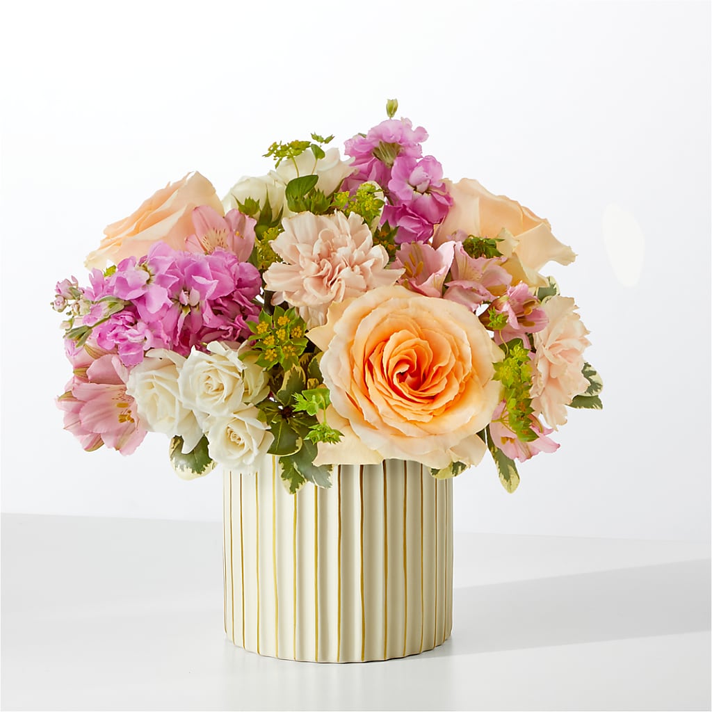 Paradise Bouquet with Ivory Vase – Coatesville Flower Shop, Coatesville PA