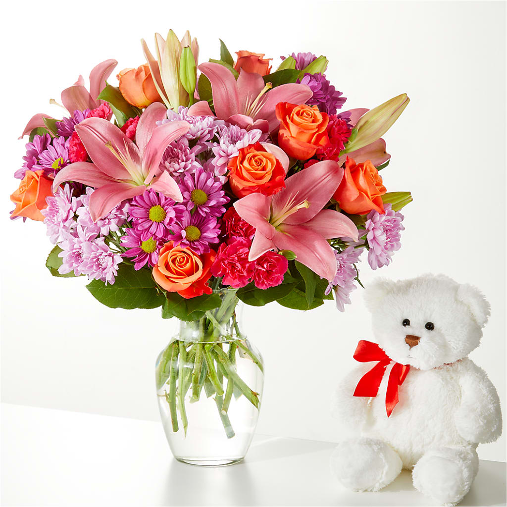 One and Only Bouquet and Bear Bundle –  Coatesville Flower Shop, Coatesville PA