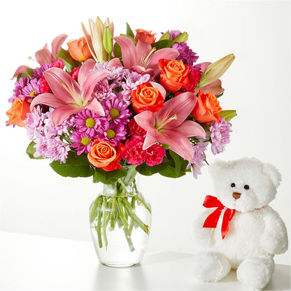 One and Only Bouquet and Bear Bundle –  Coatesville Flower Shop, Coatesville PA
