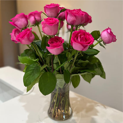 Long Stem Pink Rose Bouquet –  Coatesville Flower Shop, Coatesville PA