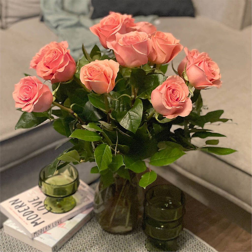 Long Stem Pink Rose Bouquet –  Coatesville Flower Shop, Coatesville PA