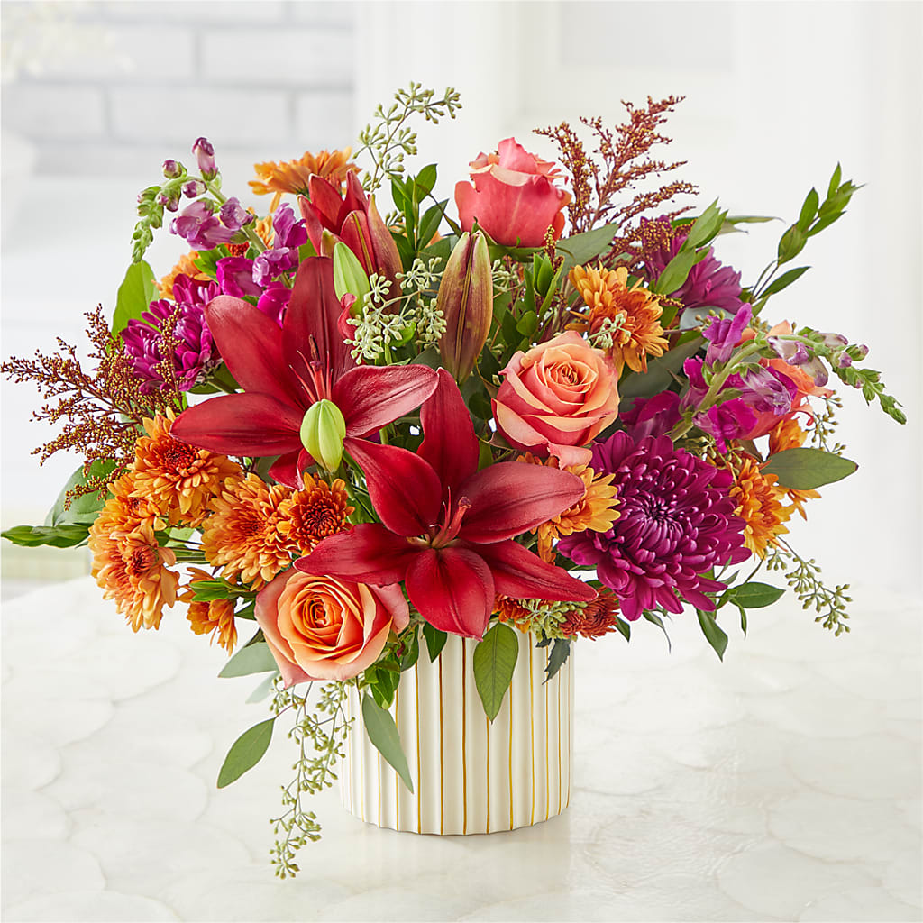 Burgundy Landscape Bouquet –  Coatesville Flower Shop, Coatesville PA