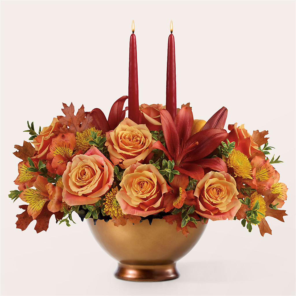 Harvest Table Centerpiece –  Coatesville Flower Shop, Coatesville PA