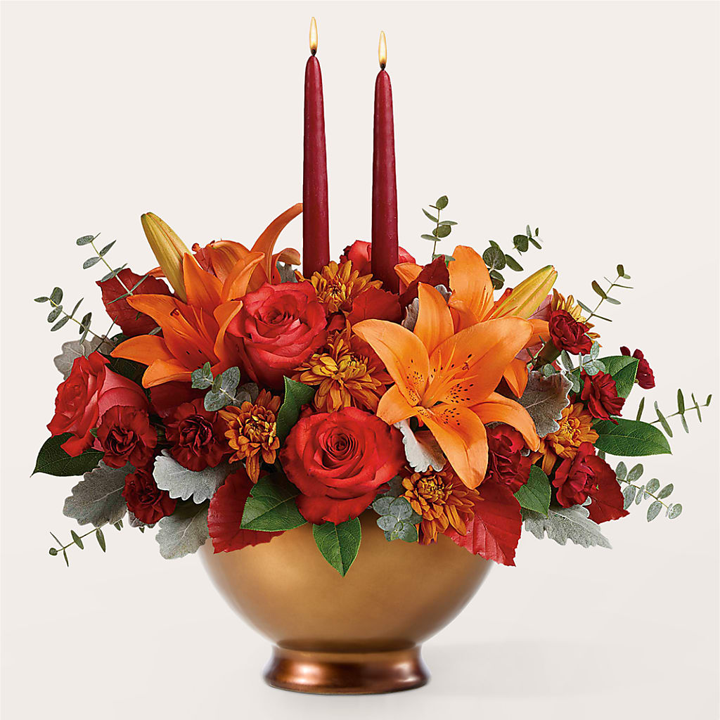 Fruits of Fall Centerpiece –  Coatesville Flower Shop, Coatesville PA