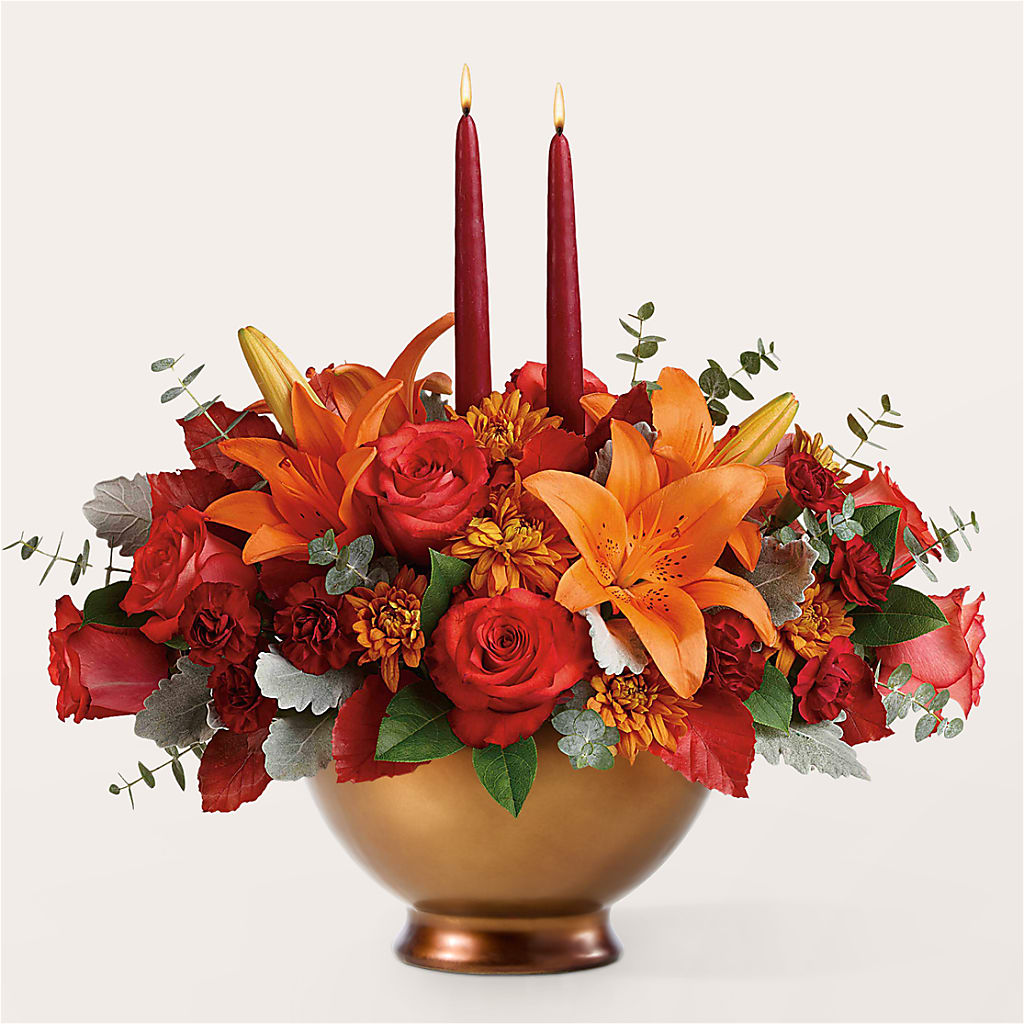 Fruits of Fall Centerpiece –  Coatesville Flower Shop, Coatesville PA