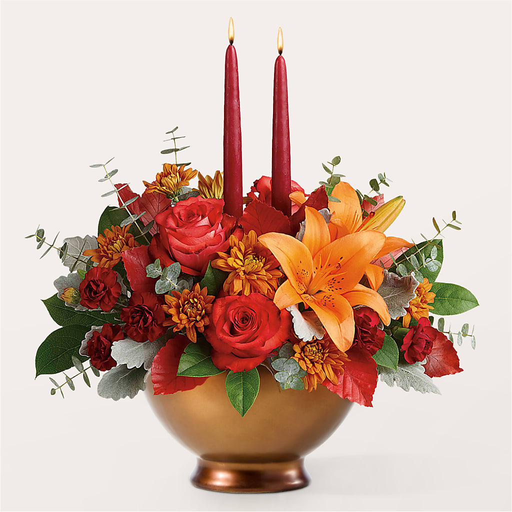 Fruits of Fall Centerpiece –  Coatesville Flower Shop, Coatesville PA
