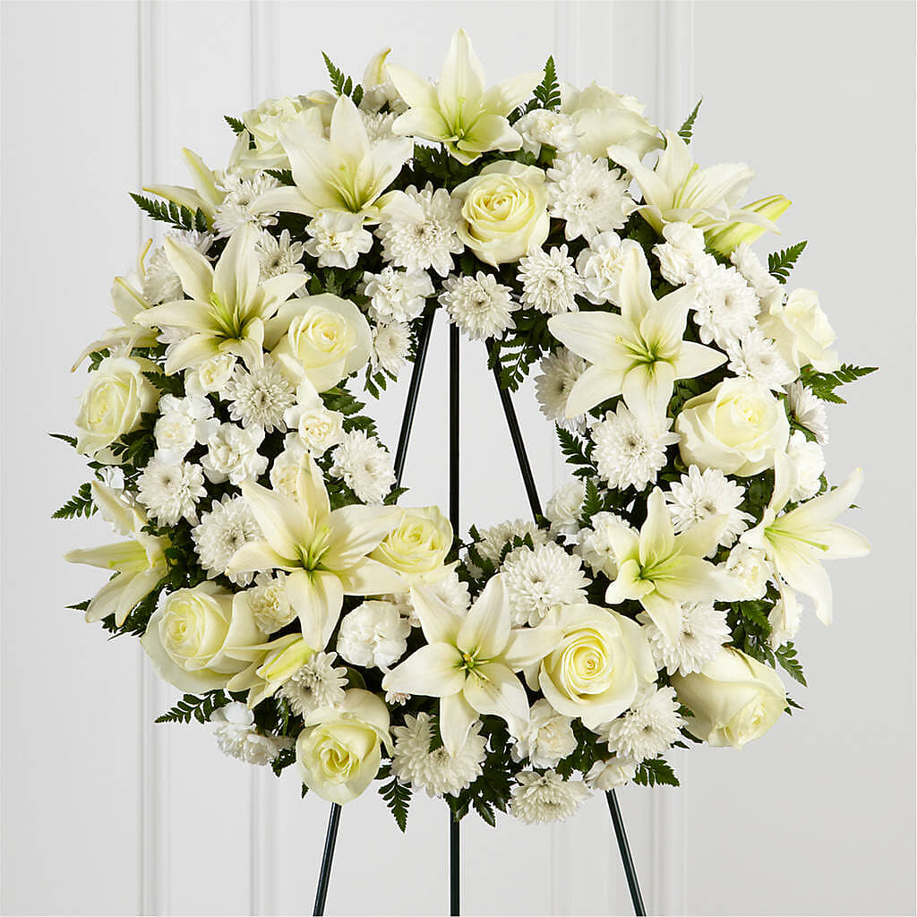 Treasured Tribute Wreath –  Coatesville Flower Shop, Coatesville PA