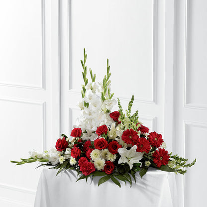 Crimson & White Arrangement –  Coatesville Flower Shop, Coatesville PA