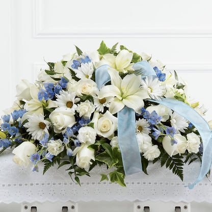 Tender Treasure Casket Spray –  Coatesville Flower Shop, Coatesville PA