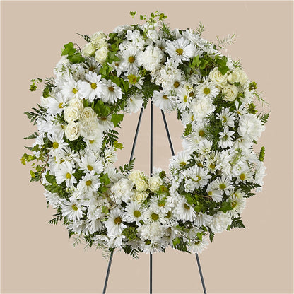 Faithful Wishes Wreath –  Coatesville Flower Shop, Coatesville PA