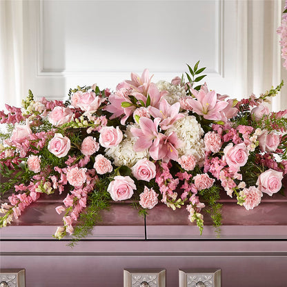 Life & Remembrance Casket Spray –  Coatesville Flower Shop, Coatesville PA