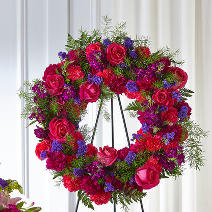 Calming Colors Wreath –  Coatesville Flower Shop, Coatesville PA