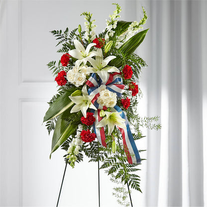 Stars of Life Standing Spray –  Coatesville Flower Shop, Coatesville PA