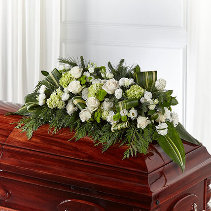 Hopeful Gesture Casket Spray –  Coatesville Flower Shop, Coatesville PA
