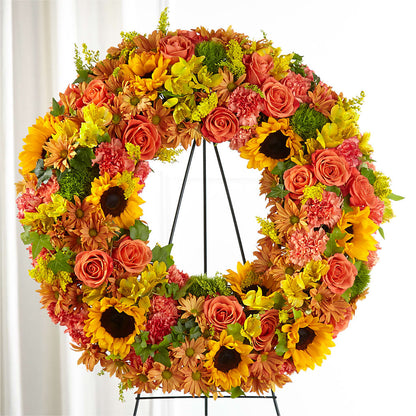 Autumnal Memories Wreath (Standard) –  Coatesville Flower Shop, Coatesville PA