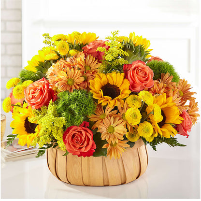 Harvest Sunflower Basket –  Coatesville Flower Shop, Coatesville PA