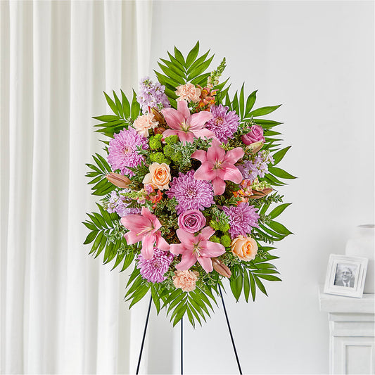 Love & Light Standing Spray –  Coatesville Flower Shop, Coatesville PA