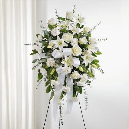 With Care Standing Spray –  Coatesville Flower Shop, Coatesville PA