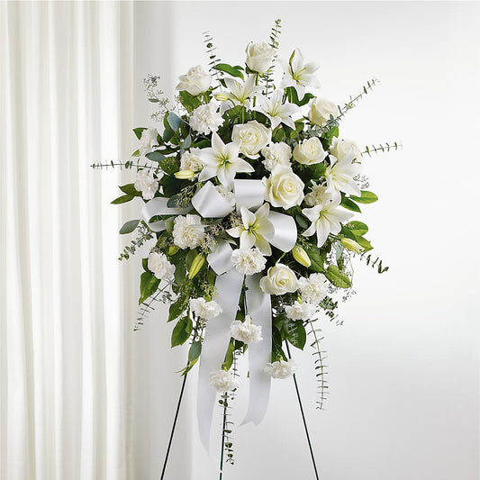 With Care Standing Spray –  Coatesville Flower Shop, Coatesville PA