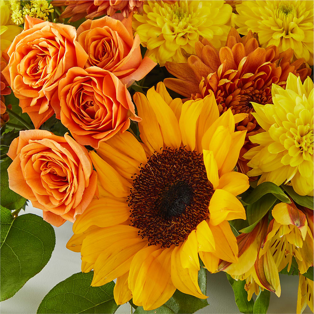 Autumn Harmony Centerpiece –  Coatesville Flower Shop, Coatesville PA