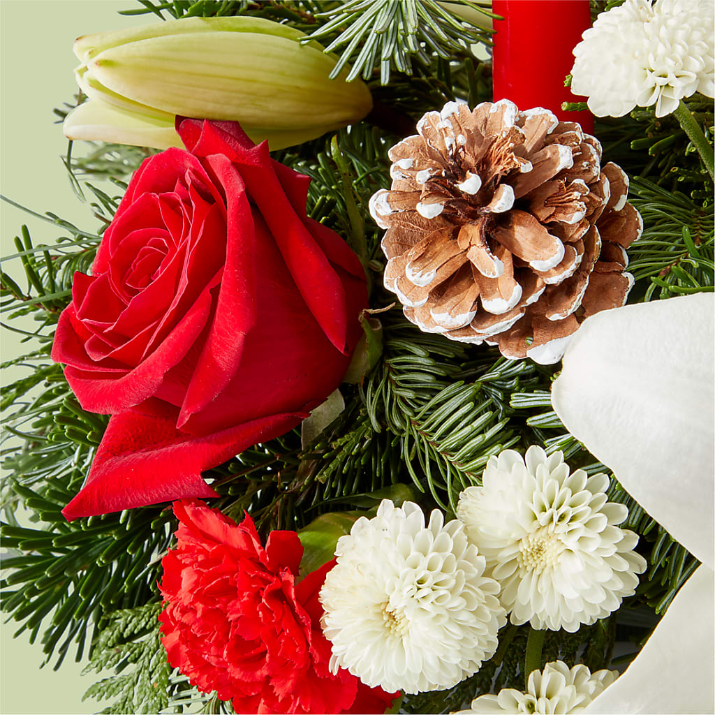 Seasonal Festivities Centerpiece –  Coatesville Flower Shop, Coatesville PA