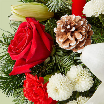 Seasonal Festivities Centerpiece –  Coatesville Flower Shop, Coatesville PA
