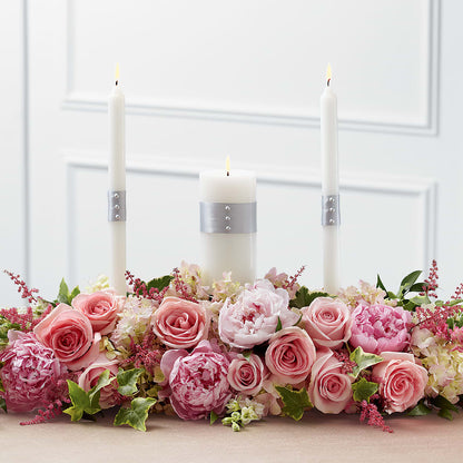 Worldwide Romance Unity Candle Arrangement –  Coatesville Flower Shop, Coatesville PA