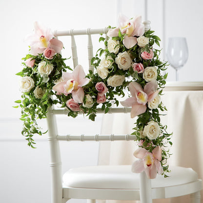 Orchid Rose Chair Décor –  Coatesville Flower Shop, Coatesville PA